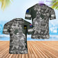Personalized Australia Solider/ Veteran Camo With Name And Rank T-Shirt 3D Printed - 0206230003-D04