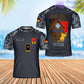 T-shirt personnalisé avec camouflage soldat/vétéran allemand avec nom et grade imprimé en 3D - 2701240001-D04