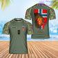 Personalized Norway Solider/ Veteran Camo With Name And Rank T-shirt 3D Printed - 2301240002