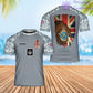 Personalized United Kingdom Solider/ Veteran Camo With Name And Rank T-Shirt 3D Printed - 2701240001