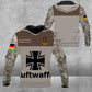 Personalized Germany Soldier/ Veteran Camo With Name And Rank Hoodie - 0606230002