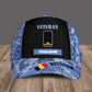 Casquette de baseball camouflage personnalisée avec rang et nom pour soldat/vétéran belge - 1686009601