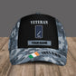 Personalized Rank And Name Ireland Soldier/Veterans Camo Baseball Cap - 0606230002