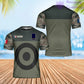 Personalized France Solider/ Veteran Camo With Name And Rank T-Shirt 3D Printed - 17070912