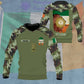 Personalized Ireland Soldier/ Veteran Camo With Name And Rank Hoodie - 1306230001