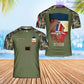 Personalized France Solider/ Veteran Camo With Name And Rank T-Shirt 3D Printed - 1705708803