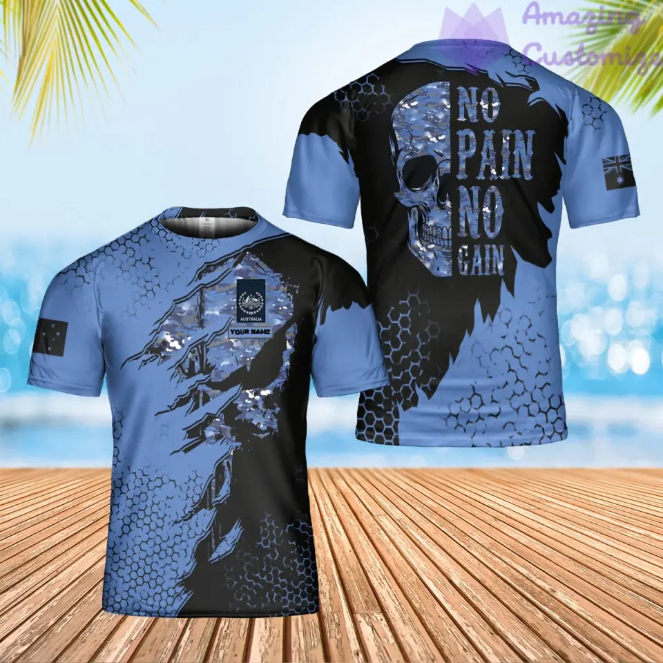 Personalized Australia Solider/ Veteran Camo With Name And Rank T-Shirt 3D Printed - 2106230004
