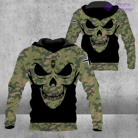 Personalized Norway Soldier/ Veteran Camo With Name And Rank Hoodie - 2106230001