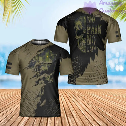 Personalized Finland Solider/ Veteran Camo With Name And Rank T-Shirt 3D Printed - 2806230002