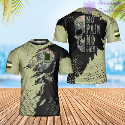 Personalized Netherlands Solider/ Veteran Camo With Name And Rank T-Shirt 3D Printed - 0202240002
