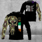 Personalized Ireland Soldier/ Veteran Camo With Name And Rank Hoodie - 2806230001