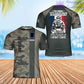Personalized France Soldier/ Veteran Camo With Name And Rank T-Shirt 3D Printed - 1901240005