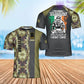 Personalized Ireland Soldier/ Veteran Camo With Name And Rank T-Shirt 3D Printed - 0302240001