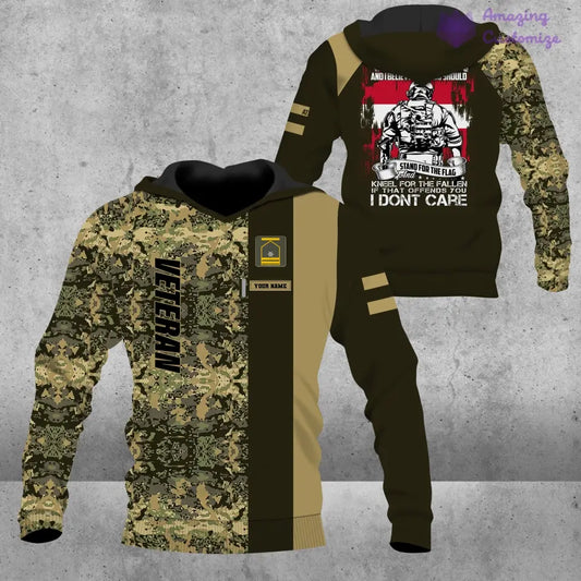 Personalized Austria Soldier/ Veteran Camo With Name And Rank Hoodie - 1007230001