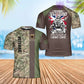 Personalized UK Soldier/ Veteran Camo With Name And Rank T-Shirt 3D Printed - 0102240003
