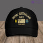 Personalized Rank And Name Australian Soldier/Veterans Camo Baseball Cap Gold Version - 16900704