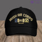 Personalized Rank And Name Ireland Soldier/Veterans Camo Baseball Cap Gold Version - 16892928