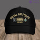 Personalized Rank And Name UK Soldier/Veterans Camo Baseball Cap Gold Version - 1407230001