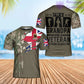 Personalized UK Soldier/ Veteran Camo With Name And Rank T-Shirt 3D Printed - 0202240003