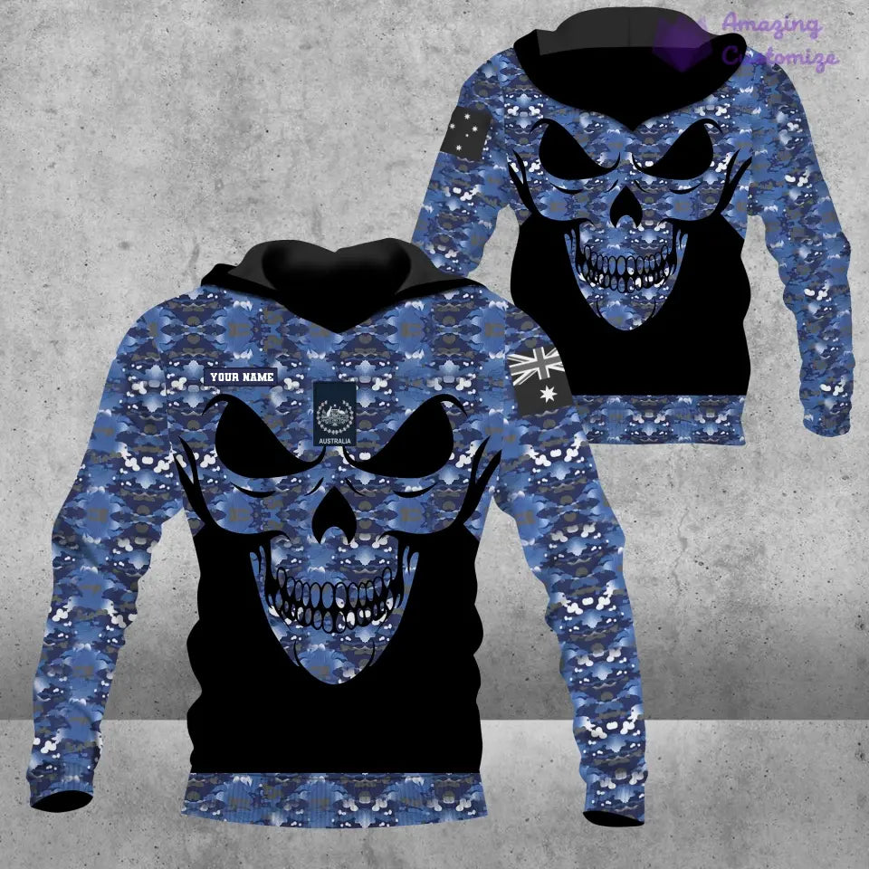 Personalized Australian Solider/ Veteran Camo With Name And Rank Hoodie - 2106230003
