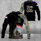 Personalized Netherlands Soldier/ Veteran Camo With Name And Rank Hoodie 3D Printed - 1407230001