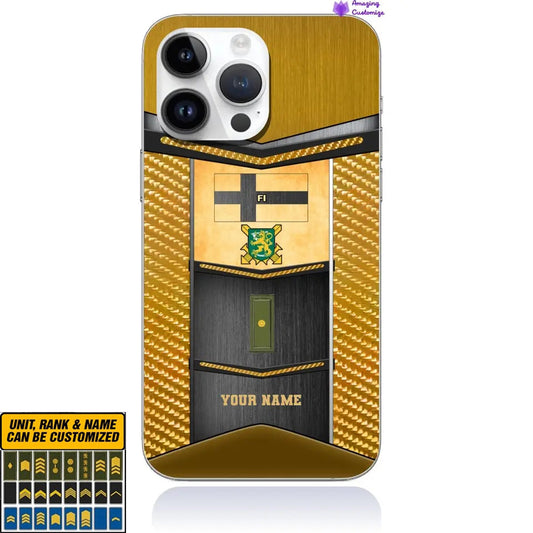 Personalized Finland Soldier/Veterans With Rank And Name Phone Case Printed - 2607230001