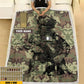 Personalized Italy Solider/ Veteran Camo With Name And Rank Fleece Blanket 3D Printed - 17229024