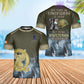 Personalisiertes irisches Soldaten-/Veteranen-T-Shirt im Camouflage-Stil mit Namen und Rang, 3D-Druck – 0402240001