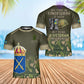 Personalized Sweden Soldier/ Veteran Camo With Name And Rank T-Shirt 3D Printed - 0402240001