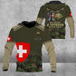 Personalized Swiss Soldier/ Veteran Camo With Name And Rank Hoodie - 1508230001
