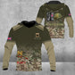 Personalized UK Soldier/ Veteran Camo With Name And Rank Hoodie 3D Printed - 1508230001