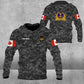 Personalized Canada Soldier/ Veteran Camo With Name And Rank Hoodie 3D Printed -1708230001