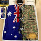 Personalized Australian Soldier/ Veteran Camo With Name And Rank Fleece Blanket 3D Printed - 1693267201
