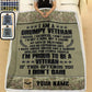 Personalized UK Soldier/ Veteran Camo With Name And Rank Fleece Blanket 3D Printed - 16932672
