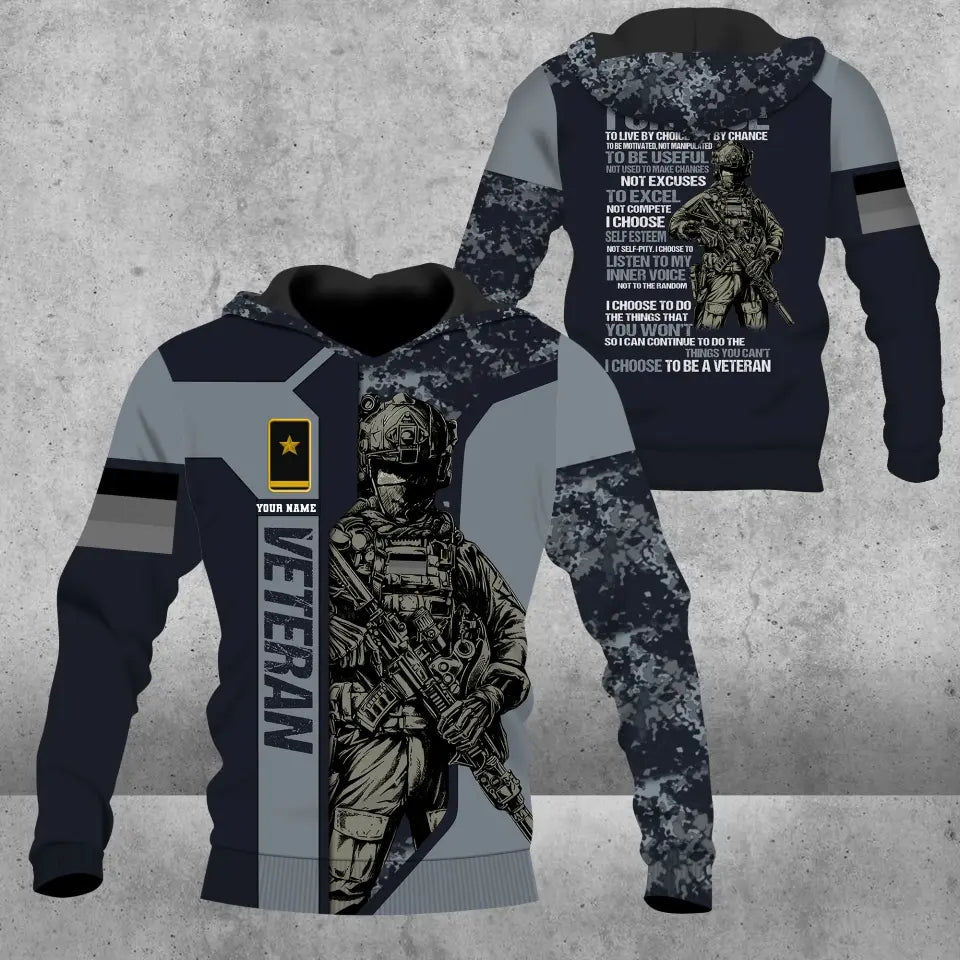 Personalized Germany Soldier/ Veteran Camo With Name And Rank Hoodie 3D Printed - 2908230001