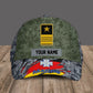 Personalized Rank And Name Germany Soldier/Veterans Camo Baseball Cap Gold Version - 1693440001