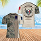 Personalized France Soldier/ Veteran Camo With Name And Rank T-Shirt 3D Printed - 0102240004