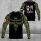 Personalized Canada Soldier/ Veteran Camo With Name And Rank Hoodie 3D Printed - 0609230001