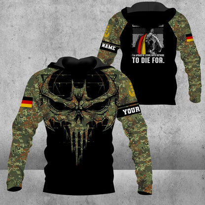Personalized Germany Soldier/ Veteran Camo With Name And Rank Hoodie 3D Printed - 0609230001