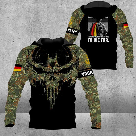 Personalized Germany Soldier/ Veteran Camo With Name And Rank Hoodie 3D Printed - 0609230001