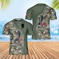 Personalized France Soldier/ Veteran Camo With Name And Rank T-Shirt 3D Printed - 0602240001