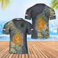 Personalized Netherland Soldier/ Veteran Camo With Name And Rank T-Shirt 3D Printed - 0402240002