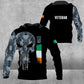 Personalized Ireland Soldier/ Veteran Camo With Name And Rank Hoodie 3D Printed - 1109230001