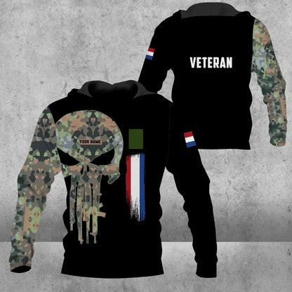 Personalized Netherlands Soldier/ Veteran Camo With Name And Rank Hoodie 3D Printed - 1209230001