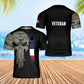 Personalized France Soldier/ Veteran Camo With Name And Rank T-Shirt 3D Printed - 0402240001