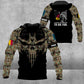 Personalized Belgium Soldier/ Veteran Camo With Name And Rank Hoodie 3D Printed - 16948224