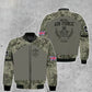 Personalized UK Soldier/ Veteran Camo With Name And Rank Bomber Jacket 3D Printed - 16949952