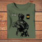 Personalized UK Soldier/ Veteran Camo With Name And Rank T-shirt 3D Printed - 16957728