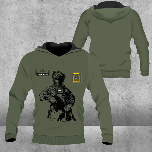 Personalized Austria Soldier/ Veteran Camo With Name And Rank Hoodie - 2709230001