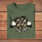 Personalized Ireland Soldier/ Veteran Camo With Name And Rank T-Shirt 3D Printed - 2809230001